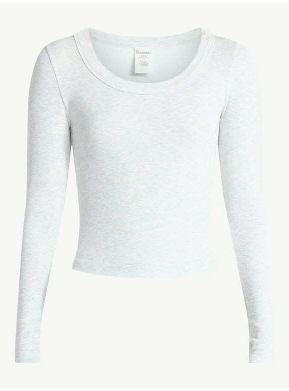 Scoop Neck Seamless Tee, Women's