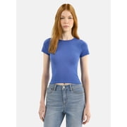 No Boundaries Seamless Crop Top with Short Sleeves, Women's