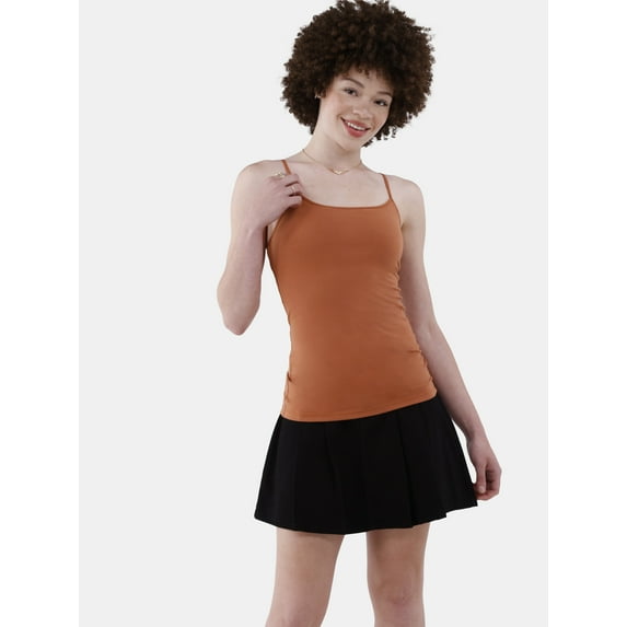 No Boundaries Shelf Bra Cami Top, Women's and Women's Plus