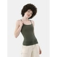 thumbnail image 1 of No Boundaries Shelf Bra Cami Top, Women's and Women's Plus, 1 of 4