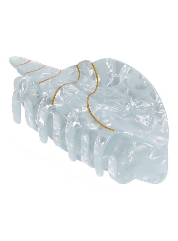 Acrylic Conch Shell Hair Claw Clip, Aqua