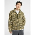 thumbnail image 1 of No Boundaries Faux Shearling Quarter Zip Pullover, Men’s XS-4XL, 1 of 5
