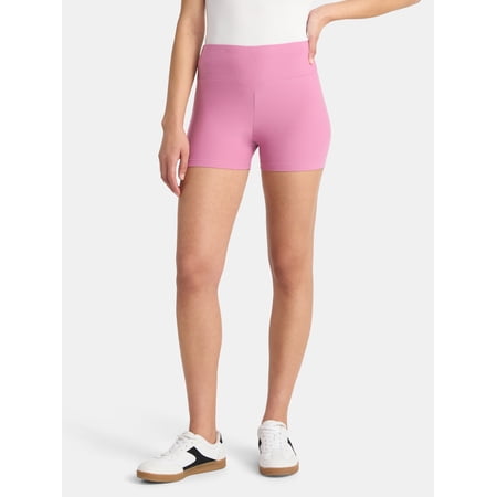 No Boundaries Faux Sueded Jersey Shorty Shorts, 3'' Inseam, Women's