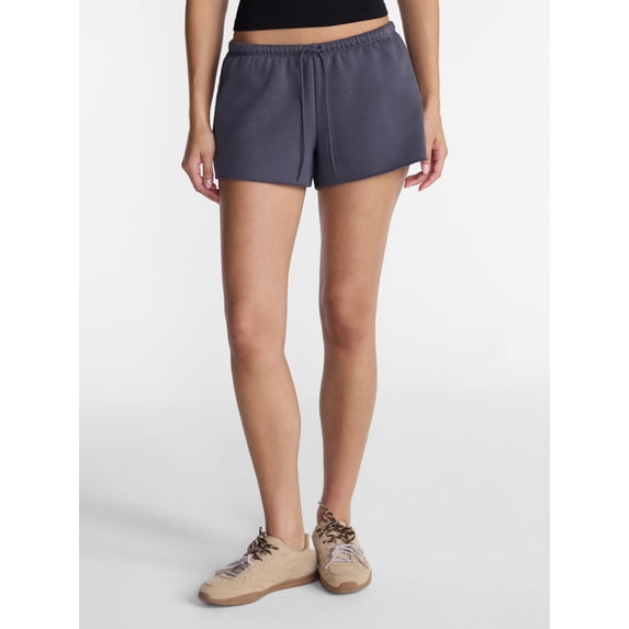 No Boundaries Skinny WB Fleece Short, Women's XXS-XXL