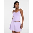 thumbnail image 1 of No Boundaries Cozy Sleepwear Cami and Skort Set, 2-Piece, Women’s and Women’s Plus XXS-3X, 1 of 5
