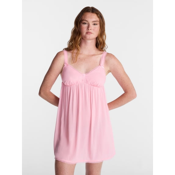 No Boundaries Woven Sleep Dress, Women's size XS - XXL