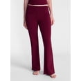 thumbnail image 1 of No Boundaries Cotton Blend Jersey Sleep Foldover Pants, 31'' Inseam, Women’s XXS-3X, 1 of 6