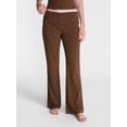 thumbnail image 1 of No Boundaries Cotton Blend Jersey Sleep Foldover Pants, 31'' Inseam, Women’s XXS-3X, 1 of 5