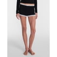 thumbnail image 1 of No Boundaries Cotton Blend Jersey Lace Sleep Shorts, Women’s XXS-3X, 1 of 5