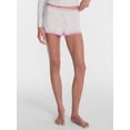 thumbnail image 1 of No Boundaries Cotton Blend Jersey Lace Sleep Shorts, Women’s XXS-3X, 1 of 5