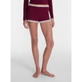 thumbnail image 1 of No Boundaries Cotton Blend Jersey Lace Sleep Shorts, Women’s XXS-3X, 1 of 5