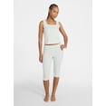 thumbnail image 1 of No Boundaries Lace Tank Top and Capri Pants Sleep Set, 2-Piece, Women's XXS-3X, 1 of 4