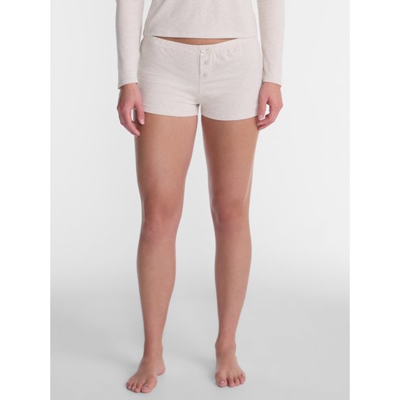No Boundaries Cloud Core Low Rise Sleep Shorts, Women's XXS-3X