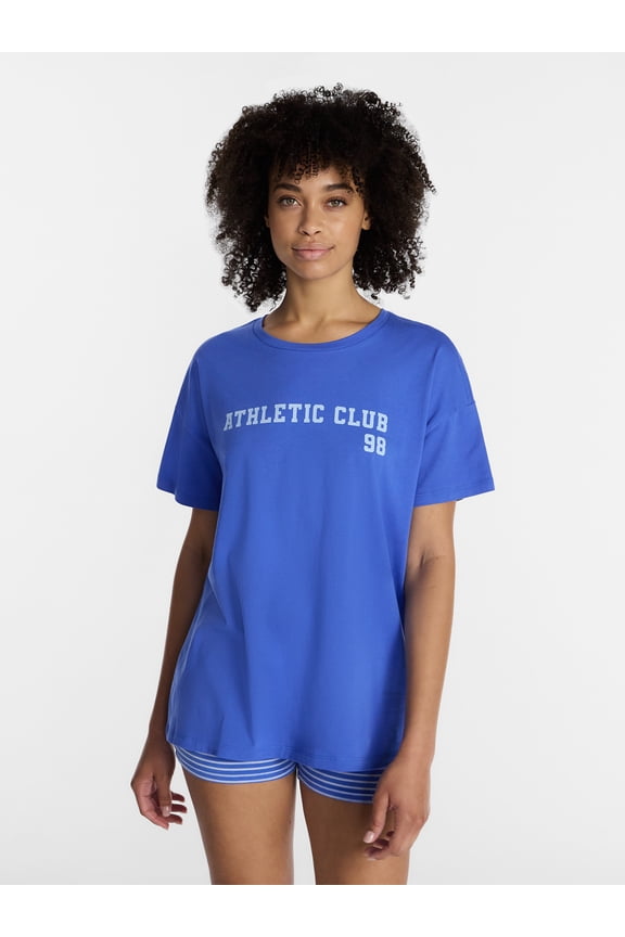 Sleepwear Oversized Graphic Cotton Tee, Women’s and Women’s Plus XXS-3X