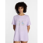 Sleepwear Oversized Graphic Cotton Tee, Women’s and Women’s Plus XXS-3X