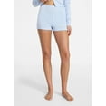 thumbnail image 1 of No Boundaries Sleep Pointelle Knit Shorts, Women’s XXS-3X, 1 of 4