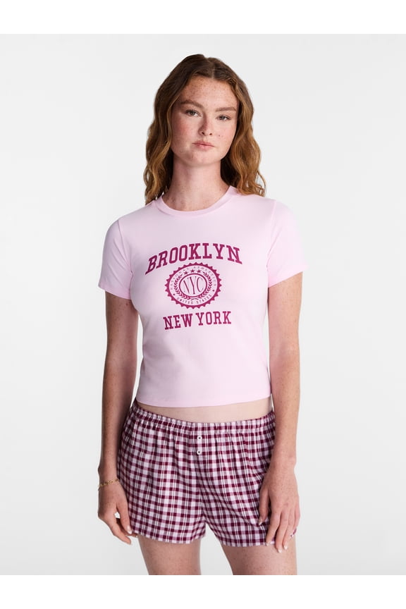 Sleep Tee with Short Sleeves, Women's XS-XXL