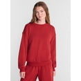 thumbnail image 1 of No Boundaries Pullover Crewneck Sleep Top with Long Sleeves, Women's XXS-3X, 1 of 5