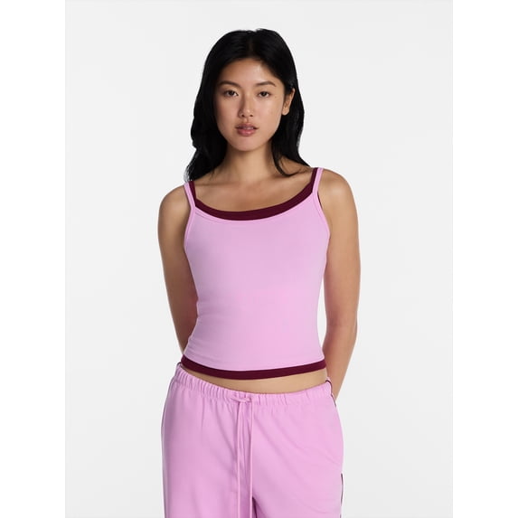 No Boundaries Sleepwear Double Cami, Women’s and Women’s Plus XXS-3X
