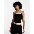 thumbnail image 1 of No Boundaries Sleepwear Double Cami, Women’s and Women’s Plus XXS-3X, 1 of 5