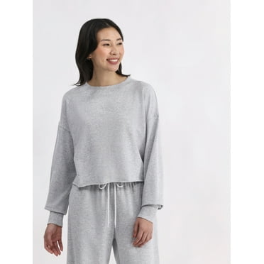 No Boundaries Basic Sleepwear Long Sleeve Top, Sizes XS to XXL