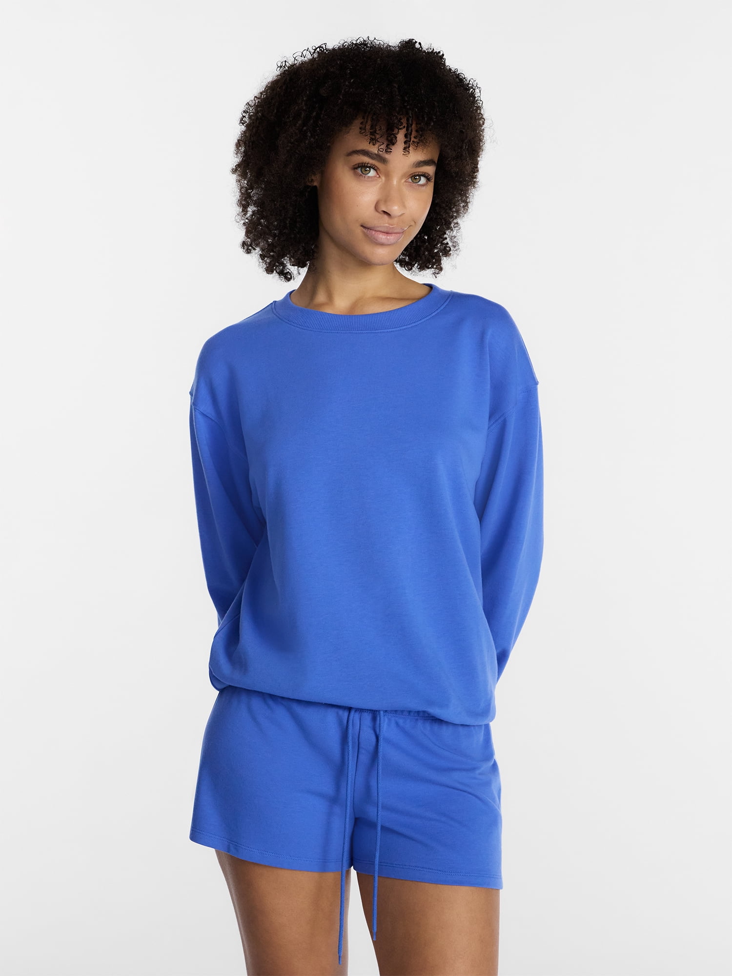 No Boundaries Sleepwear Top with Long Sleeves, Women’s XXS-3X