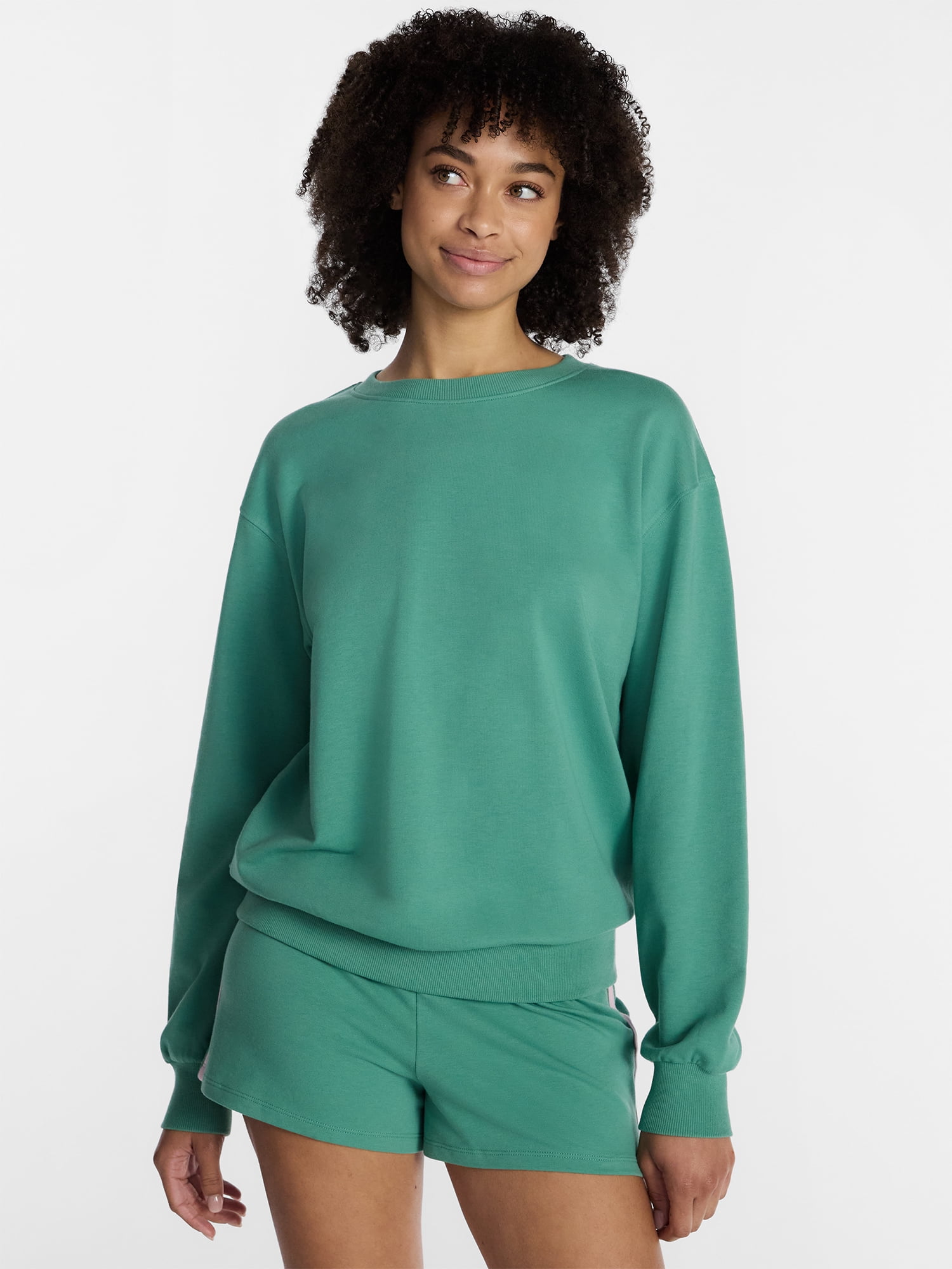 No Boundaries Sleepwear Top with Long Sleeves, Women’s XXS-3X