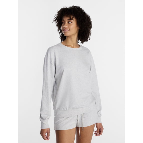 No Boundaries Sleepwear Top with Long Sleeves, Women’s XXS-3X