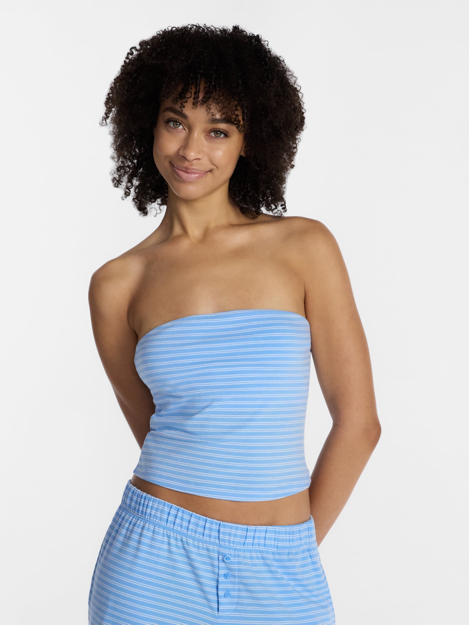 No Boundaries Women’s Cloud Core Sleepwear Tube Top, Sizes XXS – 3X