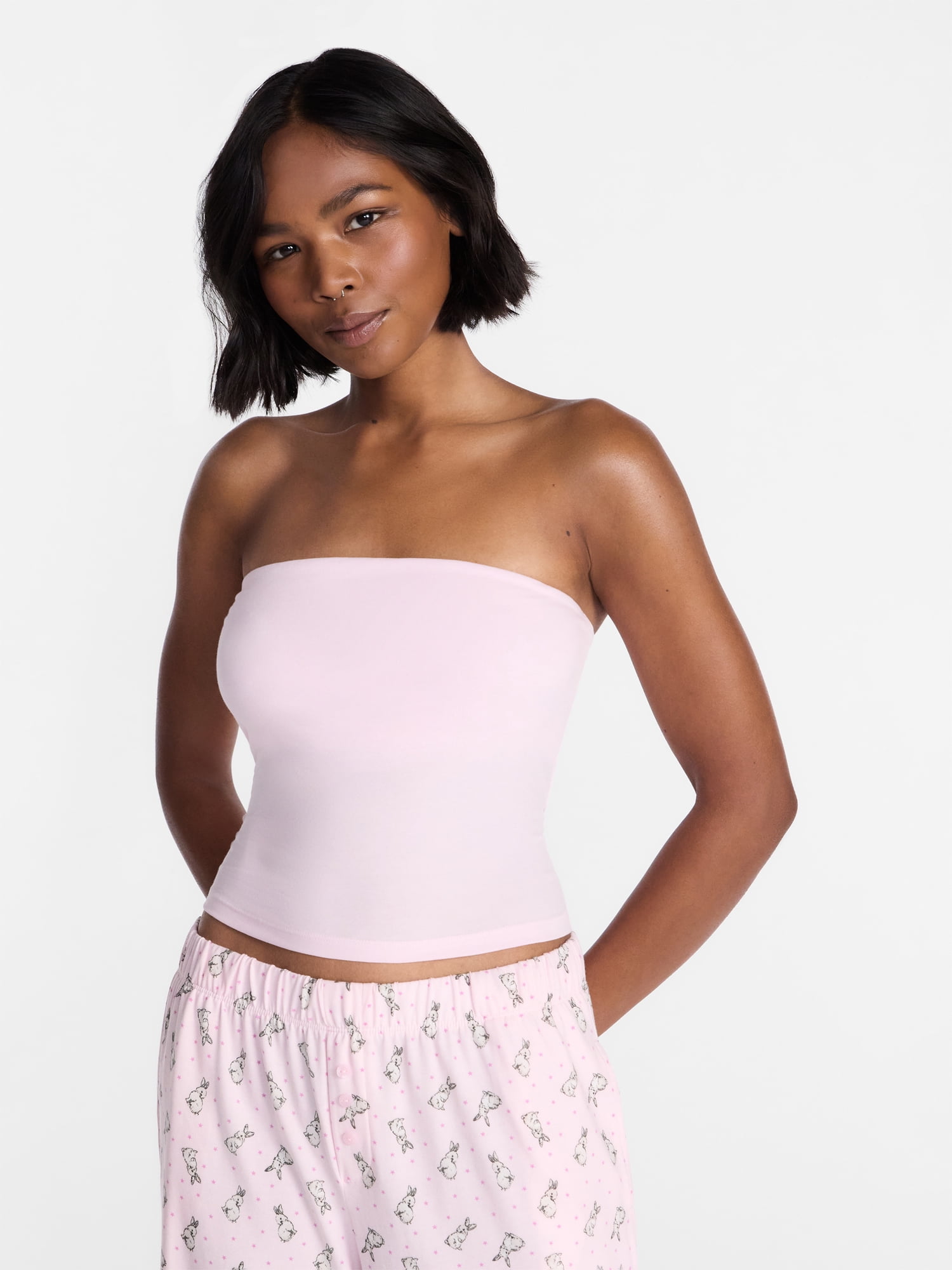 No Boundaries Cloud Core Sleepwear Tube Top, Women's XXS-3X