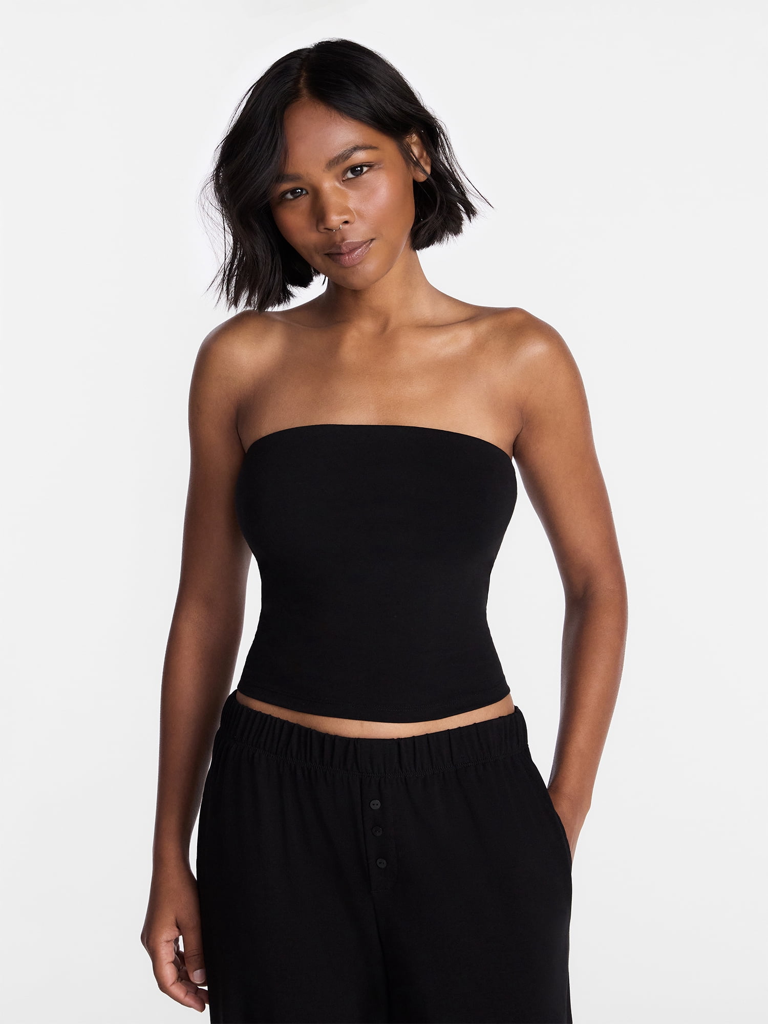 No Boundaries Cloud Core Sleepwear Tube Top, Women's XXS-3X