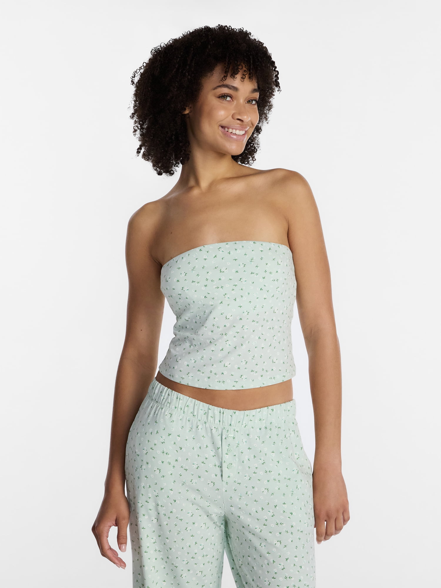 No Boundaries Cloud Core Sleepwear Tube Top, Women’s and Women’s Plus XXS-3X