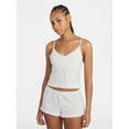 thumbnail image 1 of No Boundaries Lace Cami and Shorts Sleep Set, 2-Piece, Women's XXS-3X, 1 of 5