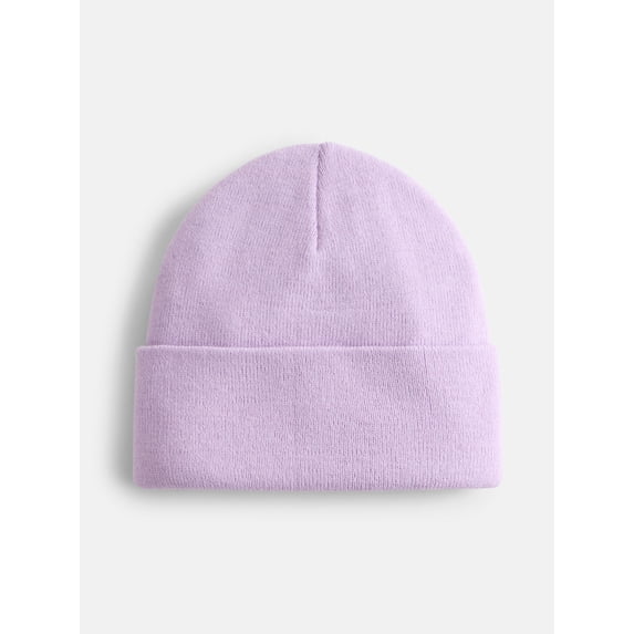 No Boundaries Women's Solid Ribbed Knit Beanie