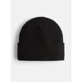 thumbnail image 1 of No Boundaries Women's Solid Ribbed Knit Beanie, 1 of 4
