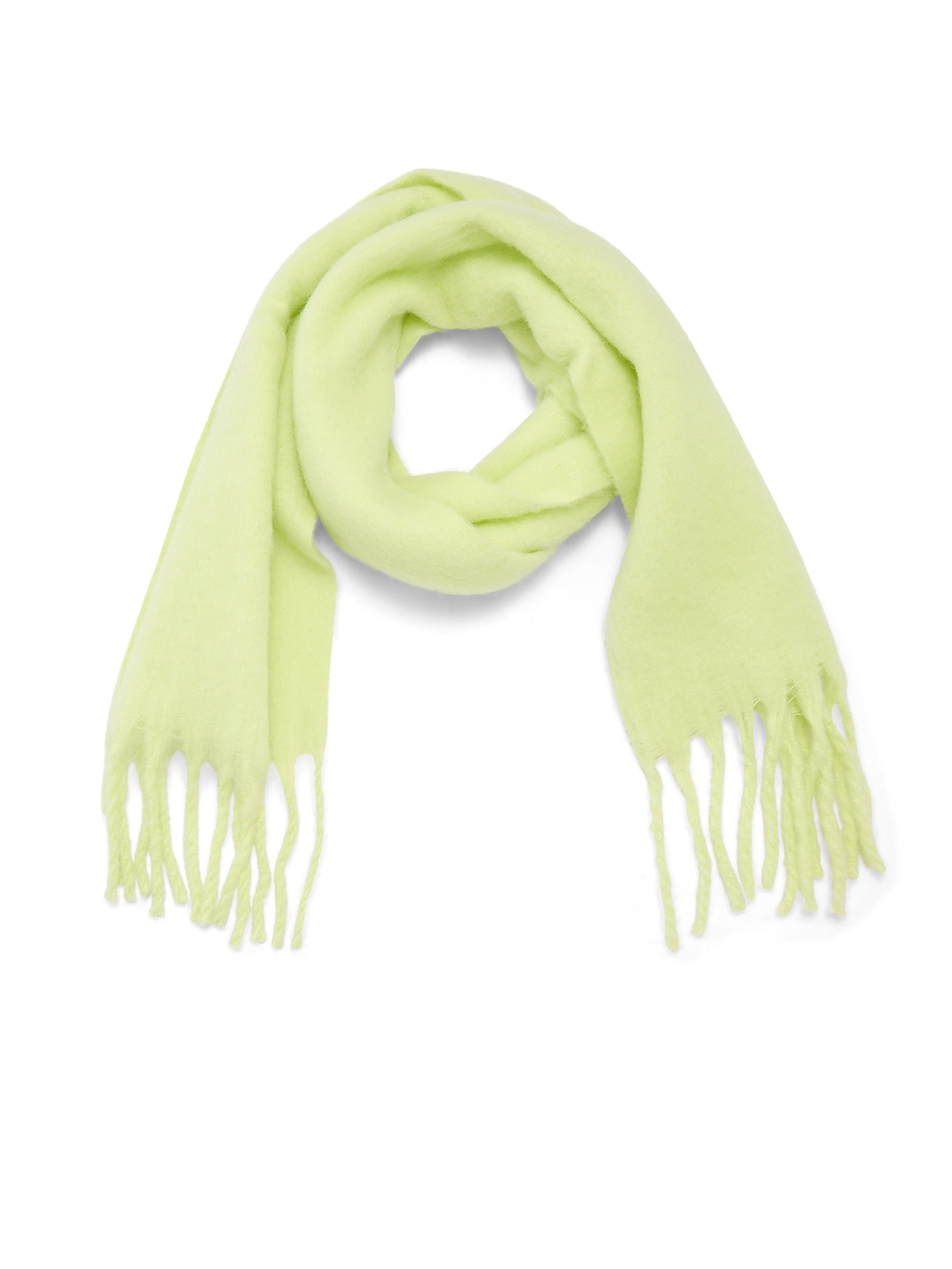 No Boundaries Women's Solid Scarf, Weld Yellow