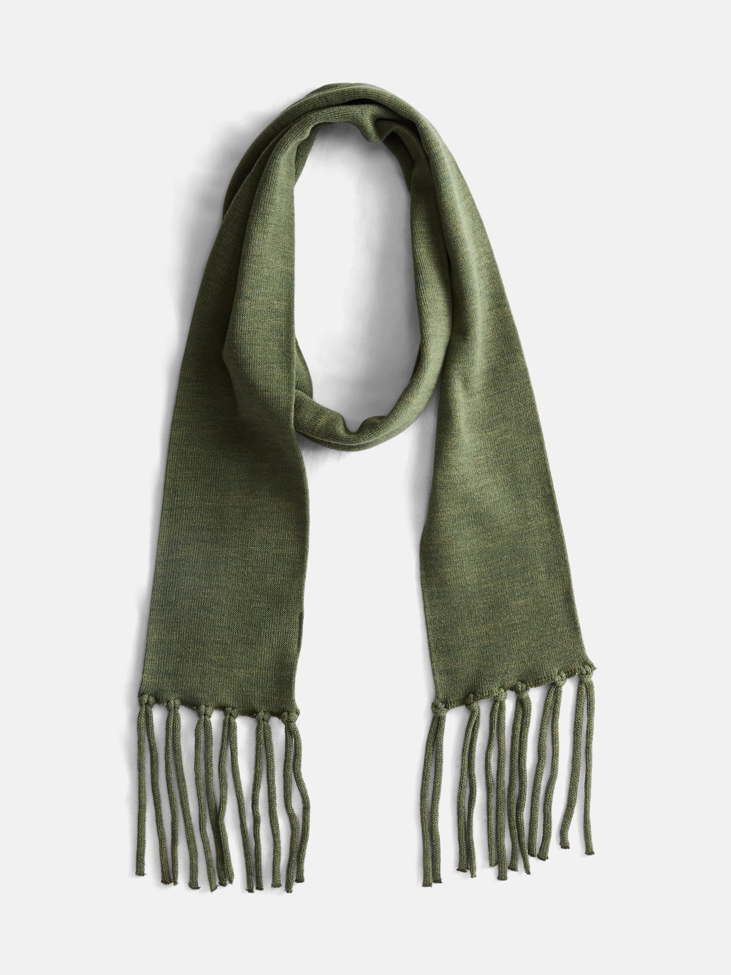 No Boundaries Women's Solid Scarf with Fringe, Sea Turtle