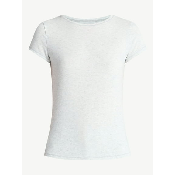 No Boundaries Crew Neck Tee with Short Sleeves, 1 or 3-Pack, Women’s