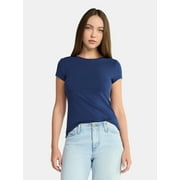 NO BOUNDARIES Scoop Neck Tee with Short Sleeves, 1 or 3-Pack, Women’s