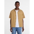 thumbnail image 1 of No Boundaries Plaid Shirt with Short Sleeves, Men's XS-5XB, 1 of 6