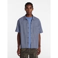 thumbnail image 1 of No Boundaries Plaid Shirt with Short Sleeves, Men's XS-5XB, 1 of 5
