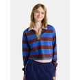 thumbnail image 1 of Netflix Stranger Things Cotton Rugby Polo from No Boundaries, Women’s and Women’s Plus, 1 of 6