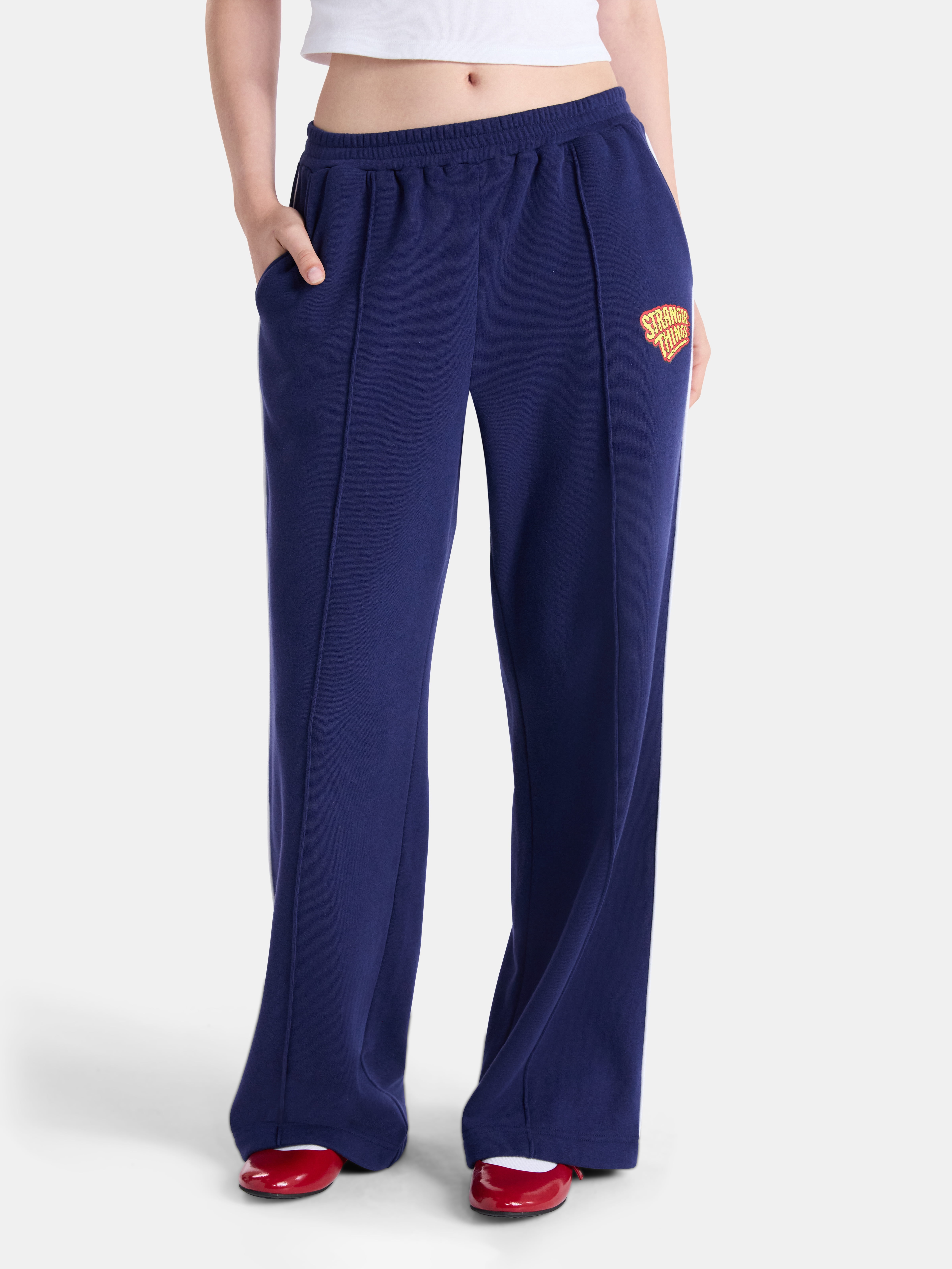 Netflix Stranger Things Track Pants from No Boundaries, Women’s and Women’s Plus