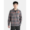 thumbnail image 1 of Netflix Stranger Things Hellfire Lives Fire Cotton Flannel from No Boundaries, Men's & Big Men's, 1 of 6