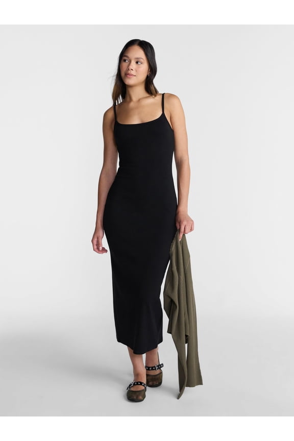 Ribbed Strappy Maxi Dress, Women's and Women's Plus XXS-4X