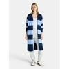 No Boundaries Striped Open Front Duster, Women’s