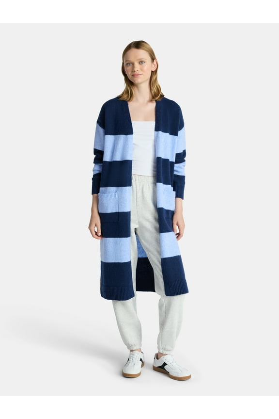 Striped Open Front Duster, Women’s