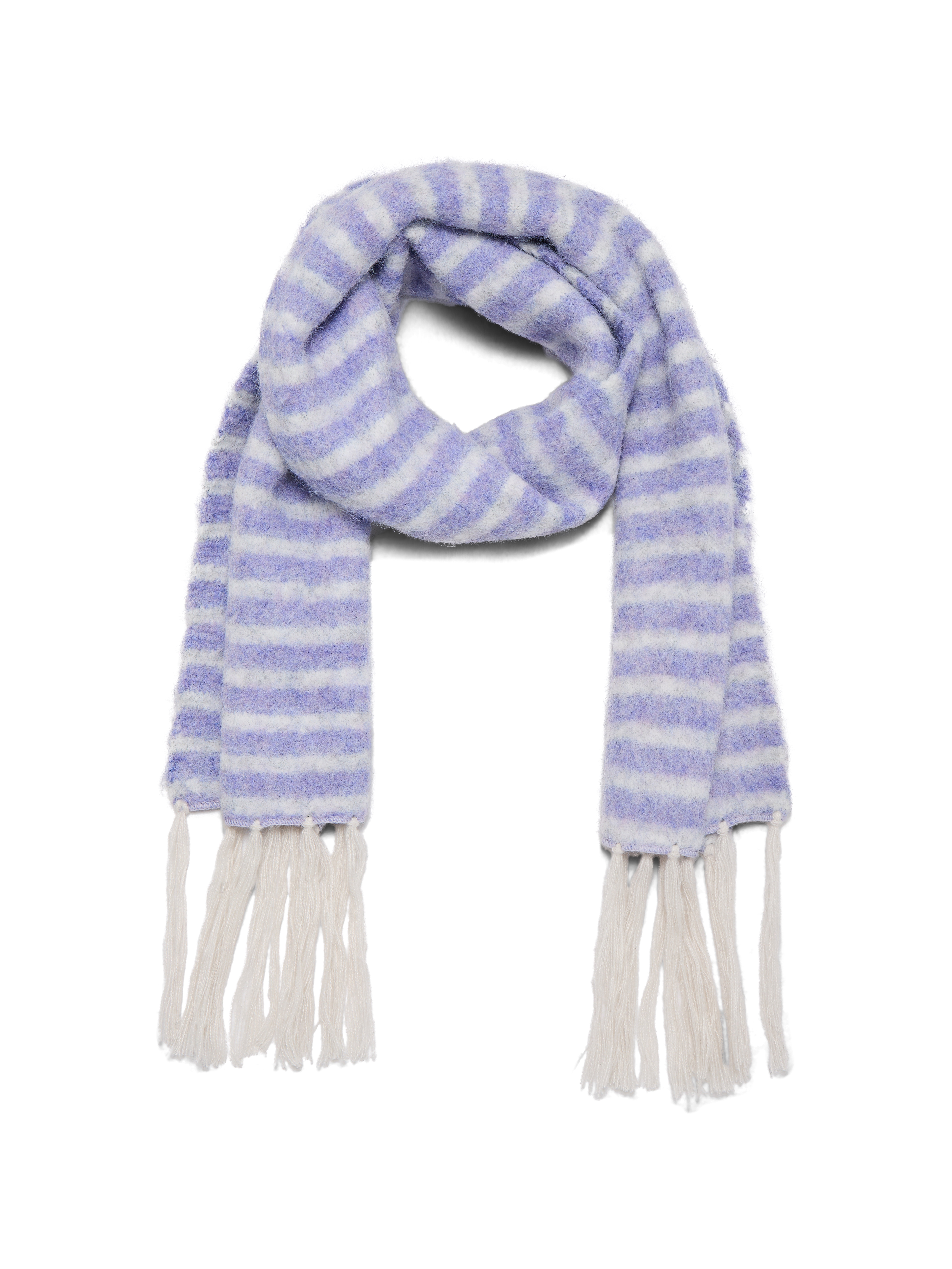 No Boundaries Striped Scarf, Women's, Lilac Multi - Walmart.com