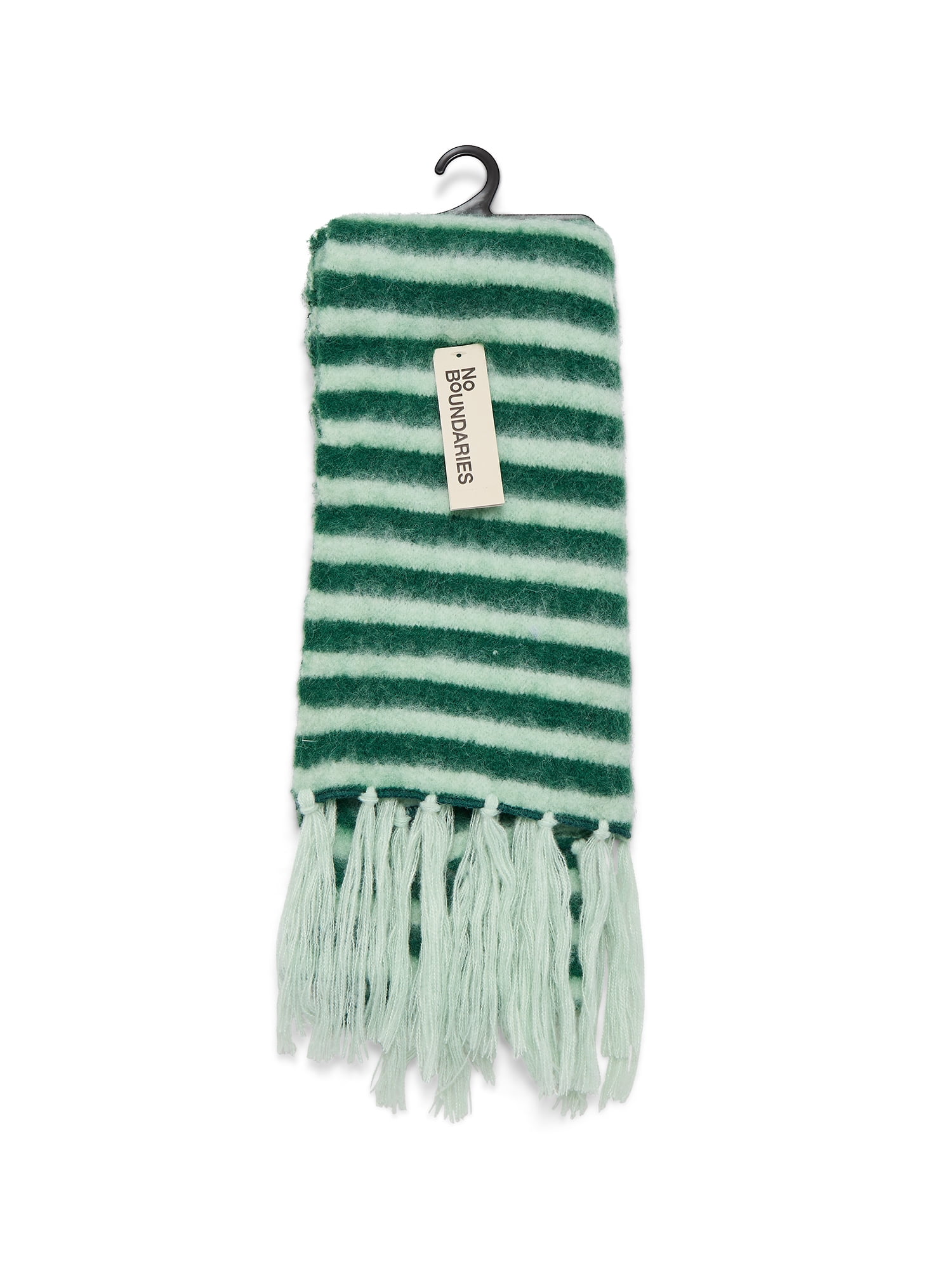 No Boundaries Striped Scarf, Women's, Mint Multi - Walmart.com