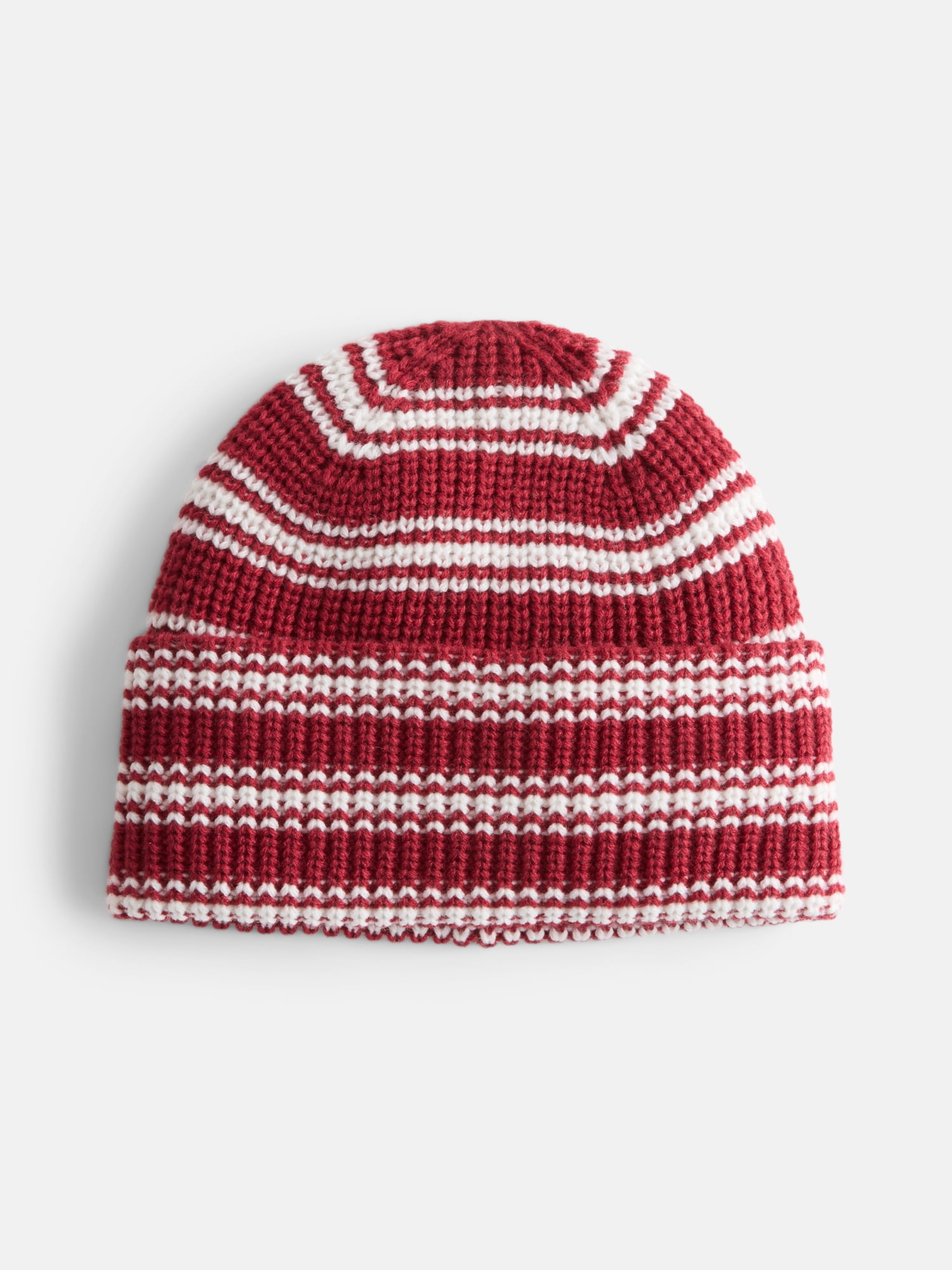 No Boundaries Women's Ribbed Knit Striped Beanie